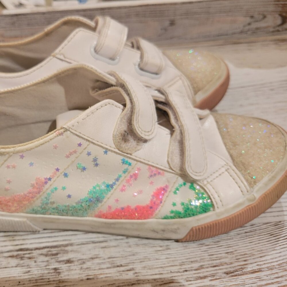 Girls Fun Glitter Sneakers - Size US 3 / UK 2 - Picture 1 of 6